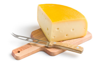 edam cheese and knife