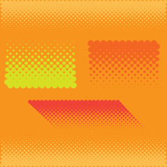 Naklejka premium Vector halftone dots