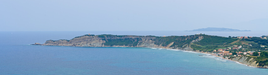 Typical bay with little town Arillas - Corfu, Greece