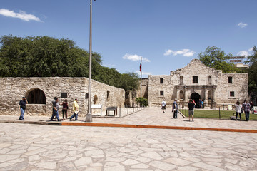 the Alamo, Texas - touristisches Ziel - obrazy, fototapety, plakaty