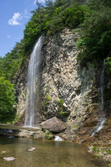 Byeongpoong waterfall in Gangcheon Mountain