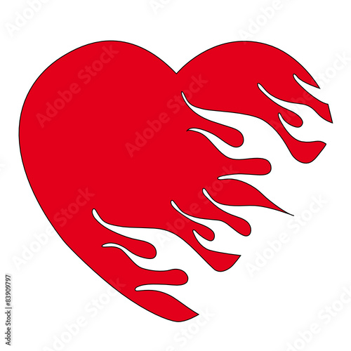 "Flammendes Herz" Stockfotos und lizenzfreie Vektoren auf