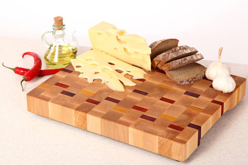 products on a chopping board