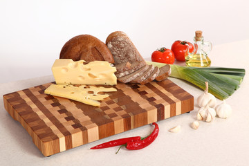 products on a chopping board
