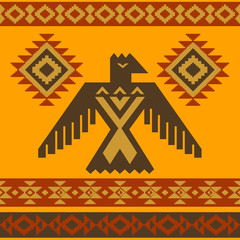 Obraz premium Tribal eagle vector illustration