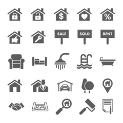 Real estate icons