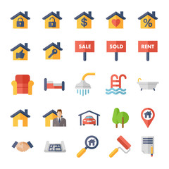 Real Estate flat Icons