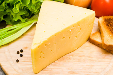 cheese board with vegetables