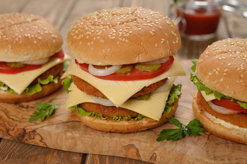 Fresh cheeseburger