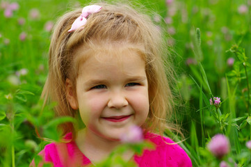  girl on the meadow
