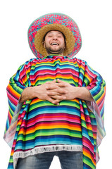 Funny mexican isolated on white