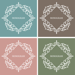 Monogram Design Frame.