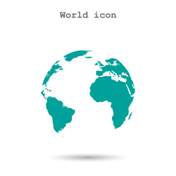 Pictograph of globe icon vector illustration