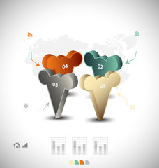 Business infographic template