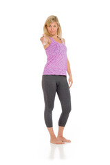 Fototapeta premium Model isolated with hand shake