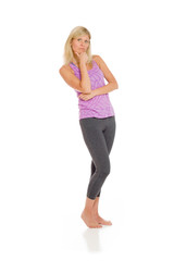 Fototapeta premium Model isolated confident