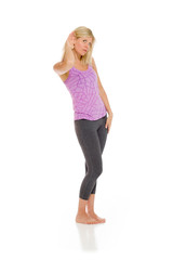 Fototapeta premium Model listening paying attention