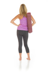 Model isolated showing her back