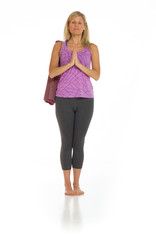 Model isolated praying