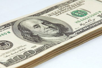 Stack of money closeup