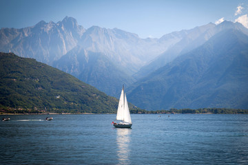 Sailboats at Lake Como, Italy