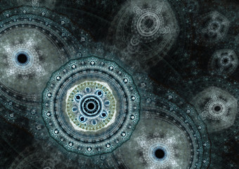 Mechanical background, steampunk abstract