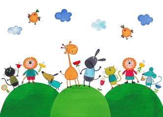 Obraz na płótnie Canvas Illustration for children