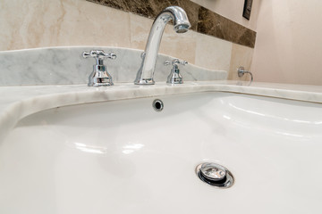 Modern elegant sink in bathroom