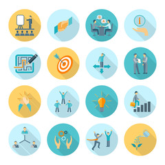 Fototapeta premium Compliance Icons Flat