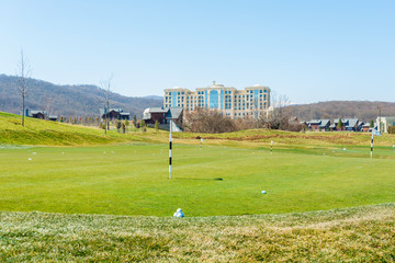 Quba - MARCH 26, 2015: Golf Course at Quba Rixos Hotel on March 