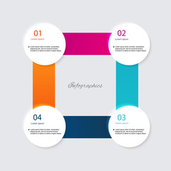 Infographics elements in modern flat business style. Can be used