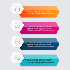 Infographics elements in modern flat business style. Can be used