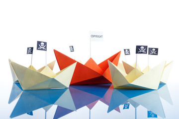 Pirate Ship with white background