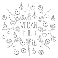 vegan food background