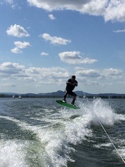 Naklejka premium Wakeboard