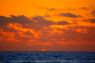 Majorca Sunset in Es Trenc beach in Campos