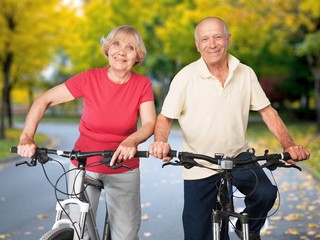 Obraz premium Senior Adult, Healthy Lifestyle, Exercising.