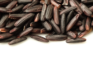 Close up of brown rice  or rice berry
