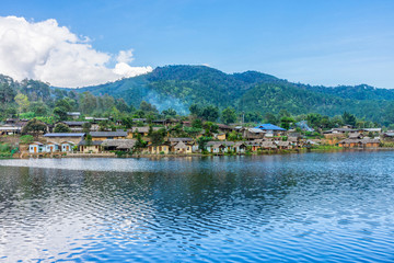 Fototapeta na wymiar Landscape panorama view of landmark of Rak Thai village