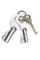key on the white background