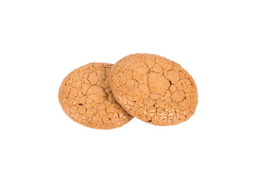 Almond cookies isolated on a white background