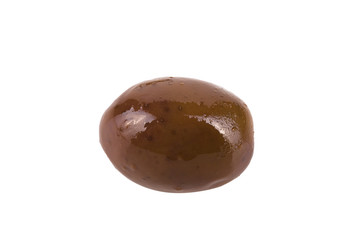 One Canned Olive isolated on white background