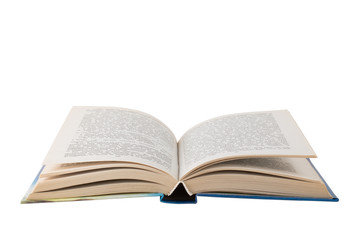 Open book isolated on a white background