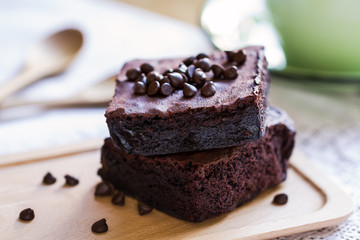 Brownies with chocolate chips