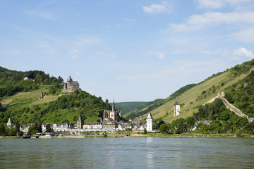 Fototapeta na wymiar Burg Stahleck in Bacharach am Rhein, Deutschland