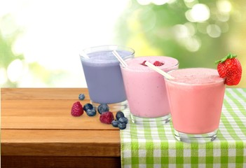 Smoothie, Milk Shake, Fruit.