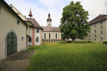 Fototapeta na wymiar Klosterhof Kloster Fischingen