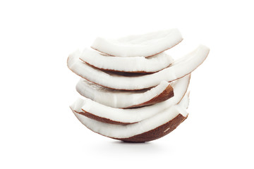 coconut  milk  food ingredient white isolated background