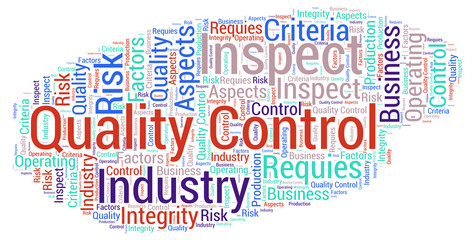 Fototapeta premium Quality control - word cloud