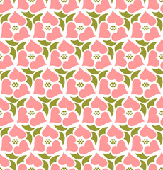 Floral seamless pattern background. Retro style. Wild roses